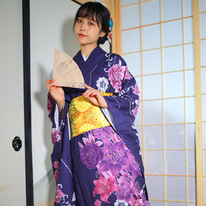 Cherry blossom all season Japanese kimono women’s printed kimono