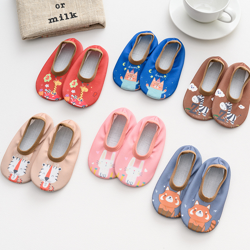 薄款春夏地板襪寶寶防滑底兒童地板鞋室內嬰兒鞋襪套卡通防滑A14