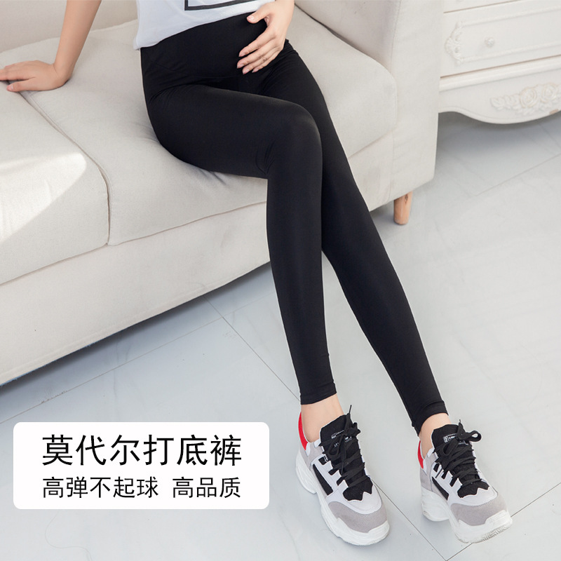 孕妇打底裤秋冬新款修身显瘦莫代尔腹裤秋季外穿裤 工厂直销批发