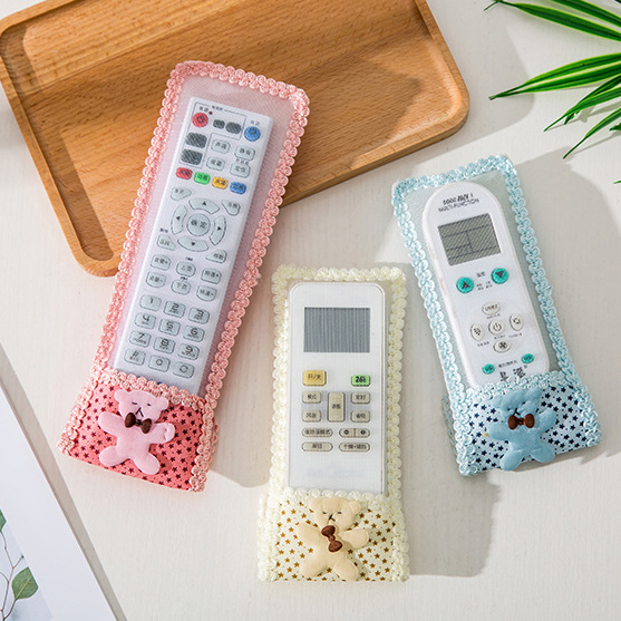 Home Furnishing household television air conditioner Remote control smart cover lovely Remote control board Cover European style Fabric art Home textiles dust cover