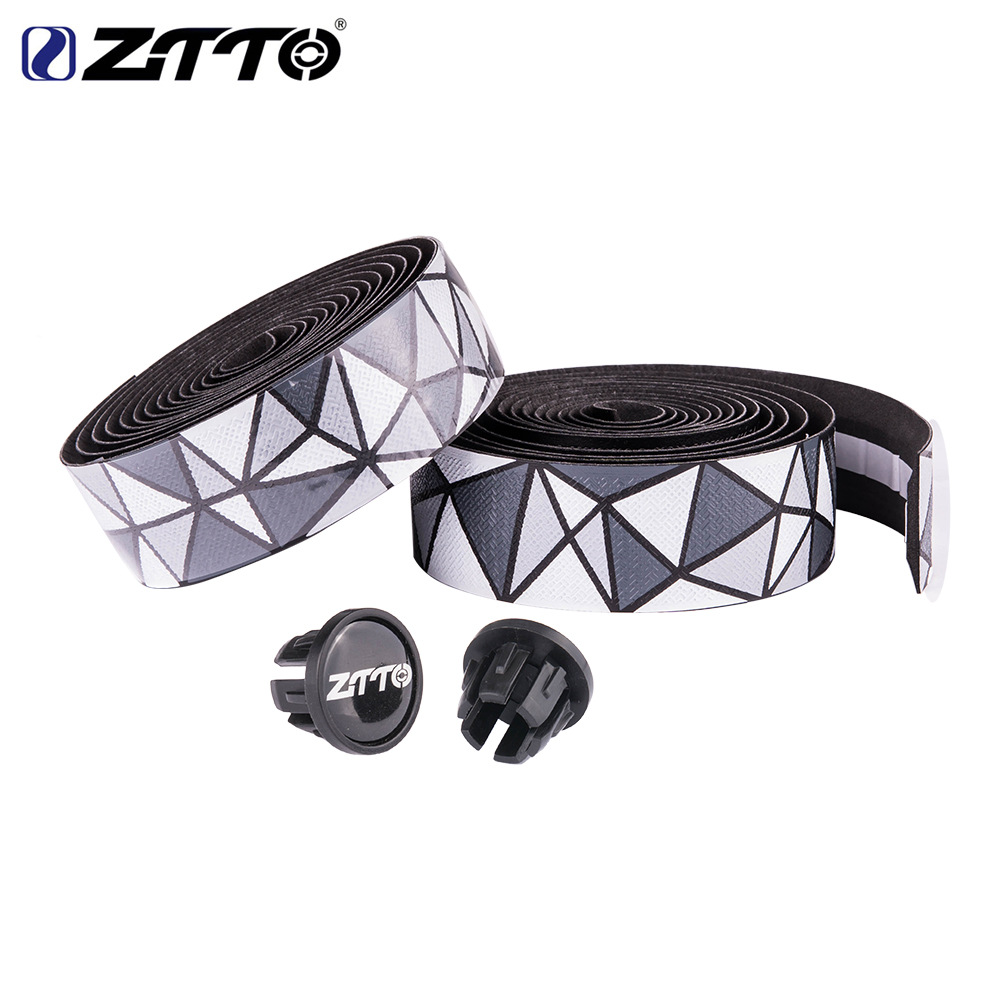ZTTO cinturón de manillar de bicicleta de carretera EVA PU cinturón de bicicleta antideslizante transpirable transpirable cinturón de agarre de degradado de 3 colores