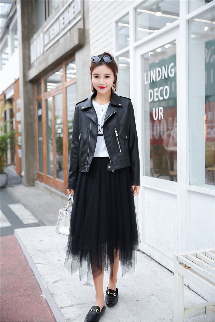 Veste cuir femme en PU - Ref 3331398 Image 9