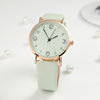 Fashionable quartz women's watch for leisure, city style, simple and elegant design, Korean style