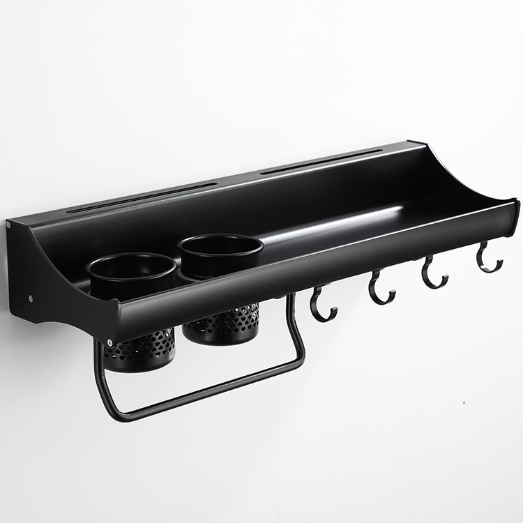 Ventas de la fábrica hogar utensilios de cocina espacio aluminio cocina de almacenamiento rack de almacenamiento de cocina colgante estante de almacenamiento de la cocina cuchillo titular