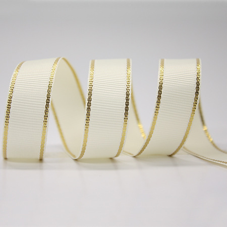 Cinta acanalada con borde dorado de Yao Ming, accesorios para cajas de regalo de pasteles, material base para cinta, cinta acanalada con borde dorado.