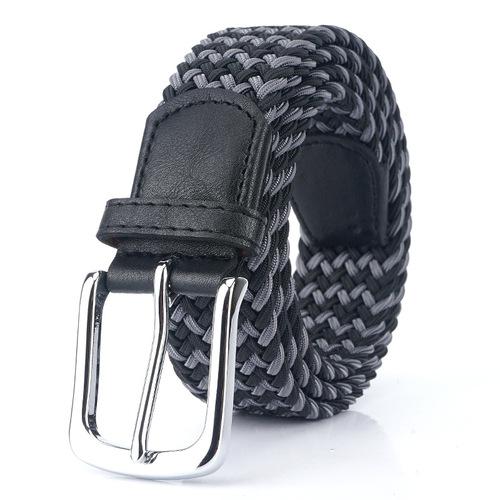 New silk elastic woven elastic belt wholesale factory direct sales men's and women's belt canvas belt
