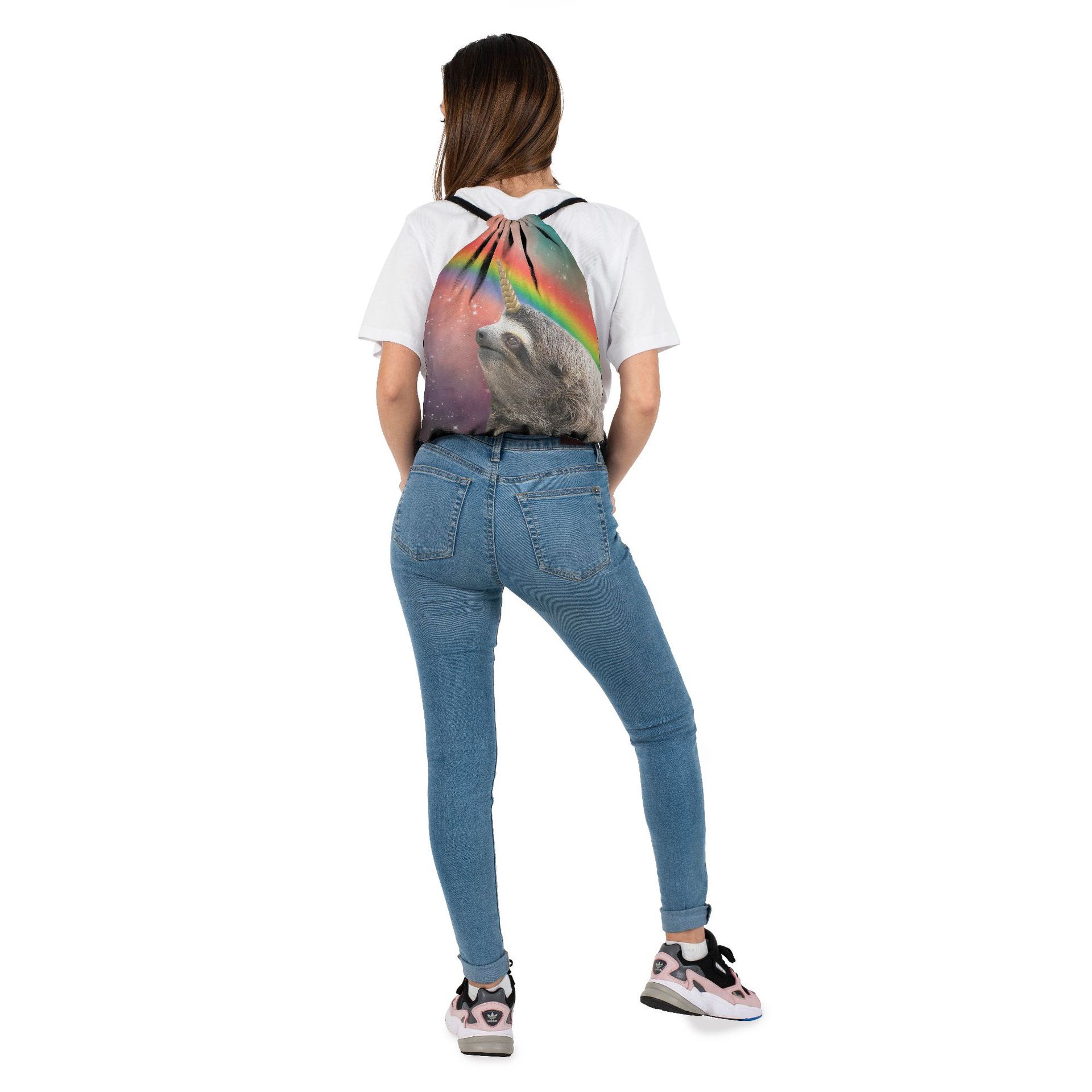 Wasserdicht Tier Blume Reisen Straße Rucksack Mit Kordelzug display picture 11