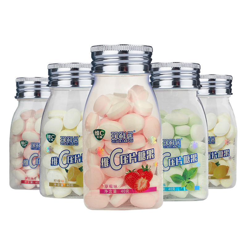 玖鲜居清新口气糖果接吻糖亲口糖维C糖40g装润喉糖薄荷糖清口含片|ru