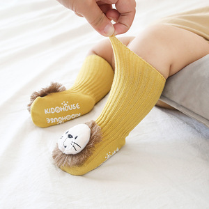 Cartoon accessories baby floor socks dispensing antiskid toddler baby socks children tube socks