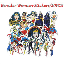 女超人wonder woman神奇女俠行李箱拉桿箱卡通漫威汽車貼紙貼畫