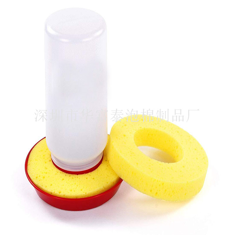 蟑螂饮水机吸水保湿海绵 昆虫喝水器圆形吸水泡棉垫