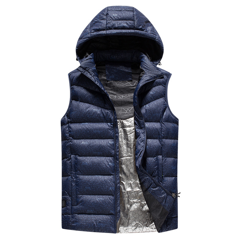 winter intelligence charge heating Vest outdoors cotton-padded clothes Stand collar Graphene carbon fibre fever vest coat