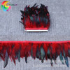 Factory spot sales of colorful feathers cloth edge rooster sideways/rooster cloth edge pink dreamer decoration