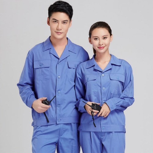 Summer thin long-sleeved construction site workwear set for men, factory workshop workers, wear-resistant labor protection clothing