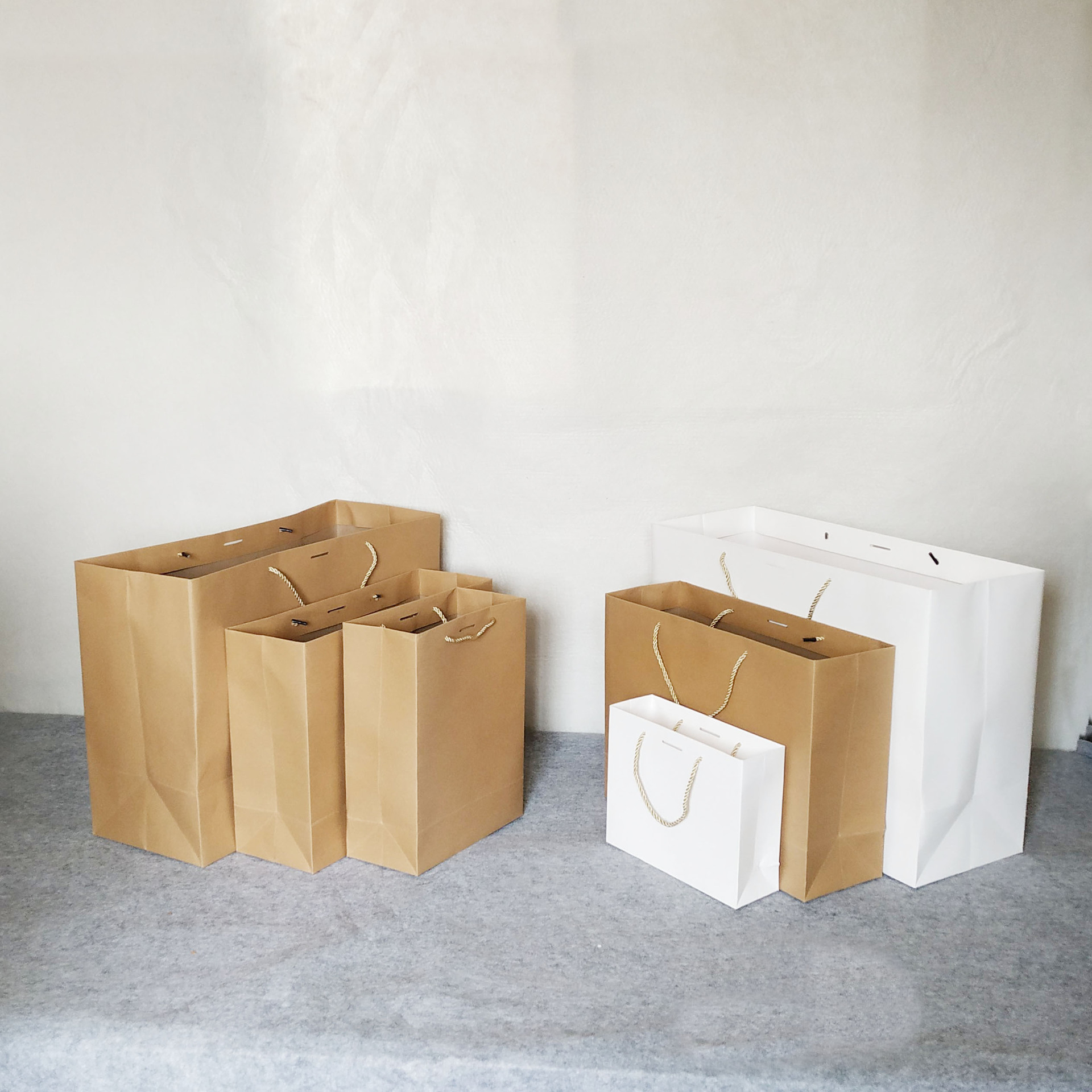 包邮加厚现货服装袋送礼空白礼品袋蝴蝶结包装纸袋可以印字定做