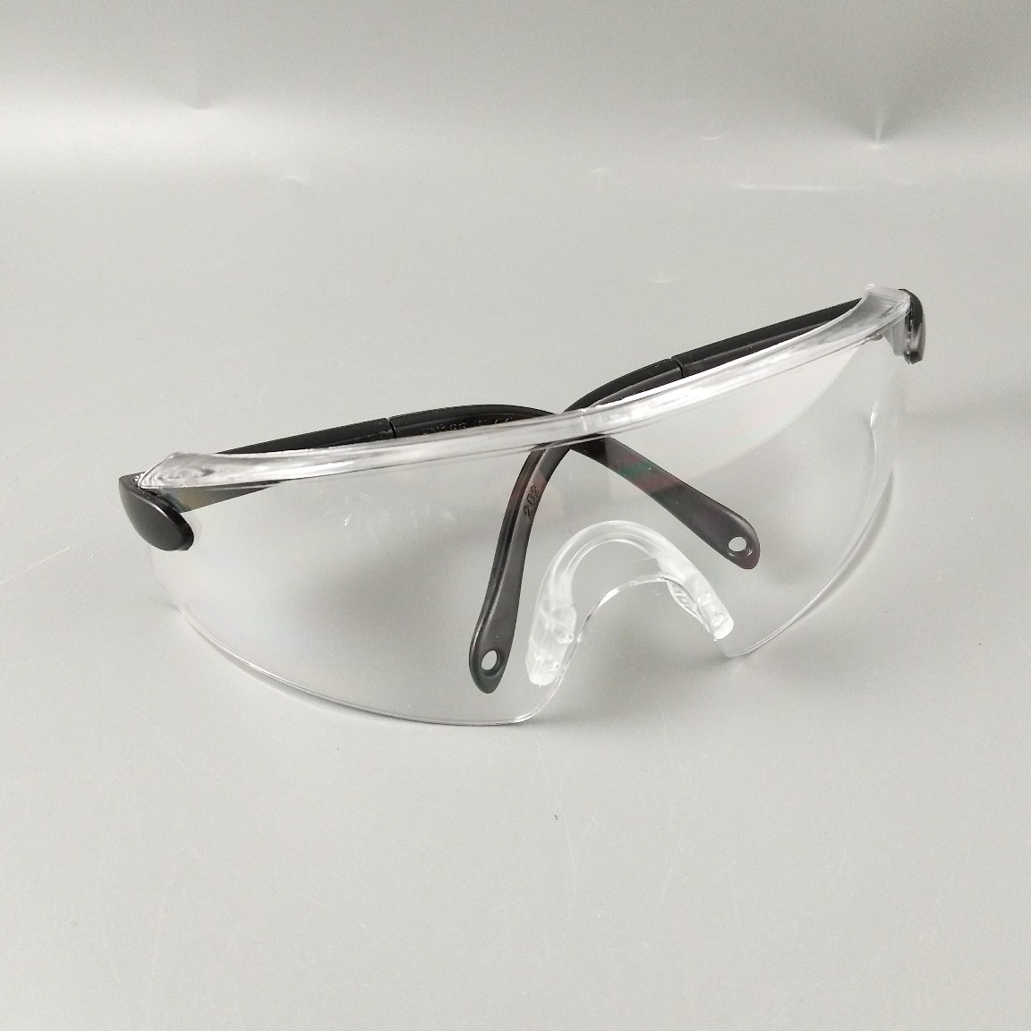 PC透明软鼻托伸拉脚防冲击防护镜护目镜型骑行防飞溅眼镜防刮防尘