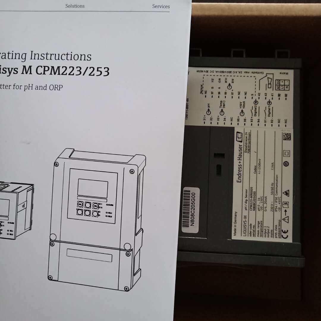 专业提供 德国E+H分析  CPM223氧化还原变送器 CPM223-MR0005