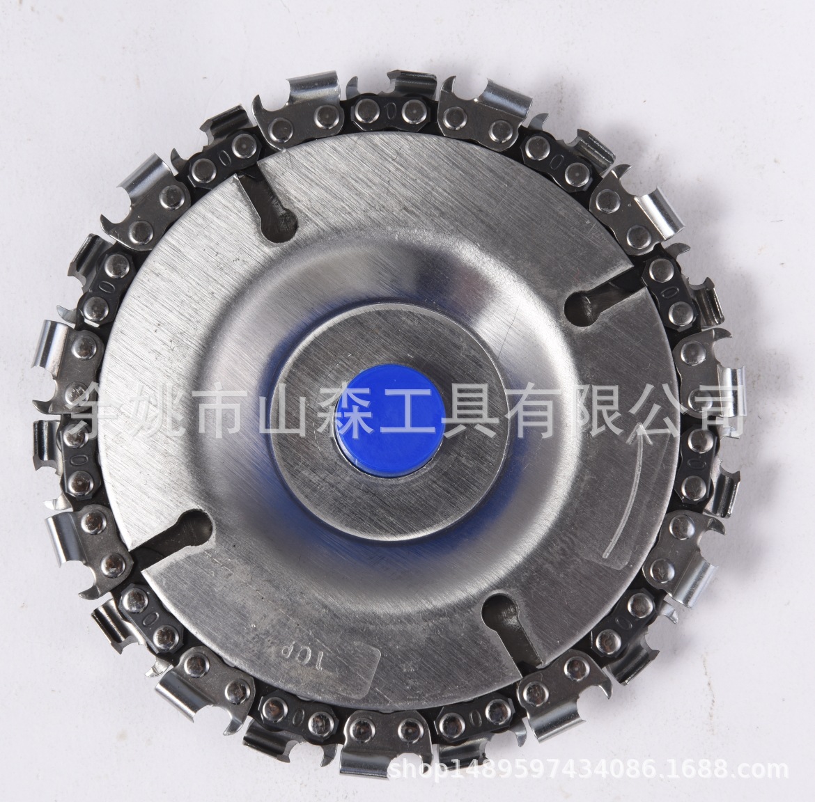 跨境4英寸 角磨机用链条盘木材开槽锯片通用磨光机连条据盘木工链