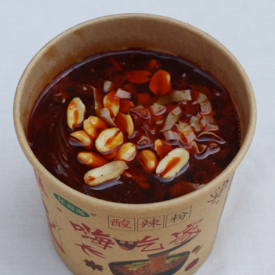 怀山药酸辣方便粉丝嗨吃家酸辣粉整箱6桶铁棍山药酸辣粉厂家批发|ms