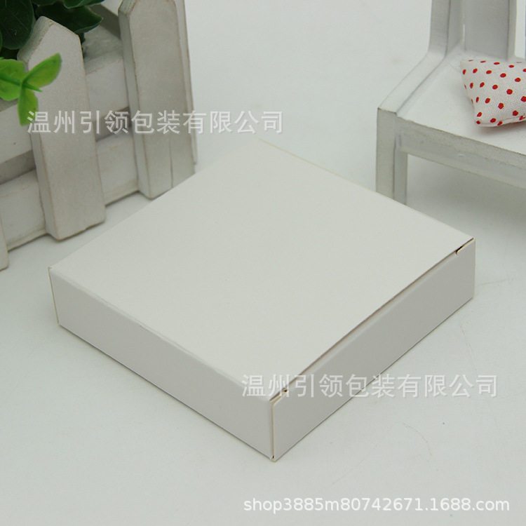 白盒现货批发 长方体 扁盒纸盒 折叠纸盒 定制彩印彩色纸盒礼盒