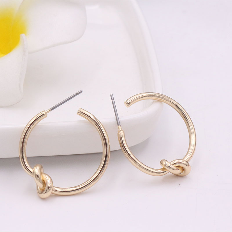 retro circle alloy pearl earringspicture25