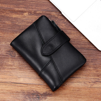 man wallet have cash less than that is registered in the accounts clutch bag fashion coin purse RFID cowhide Dual zippers Wallet On behalf of