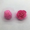 Simulation bubble PE Rose with gauze small flower head wedding decoration flower ring products DIY handmade small flowers