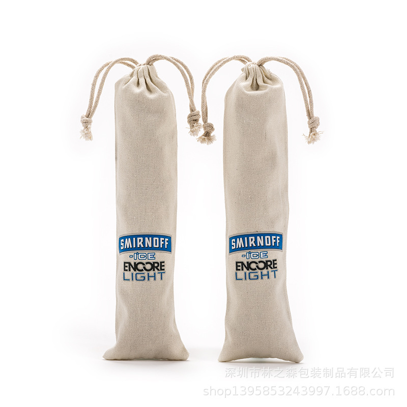 吸管袋 现货不锈钢吸管收纳袋 帆布吸管袋 绒布吸管袋 畅销亚马逊