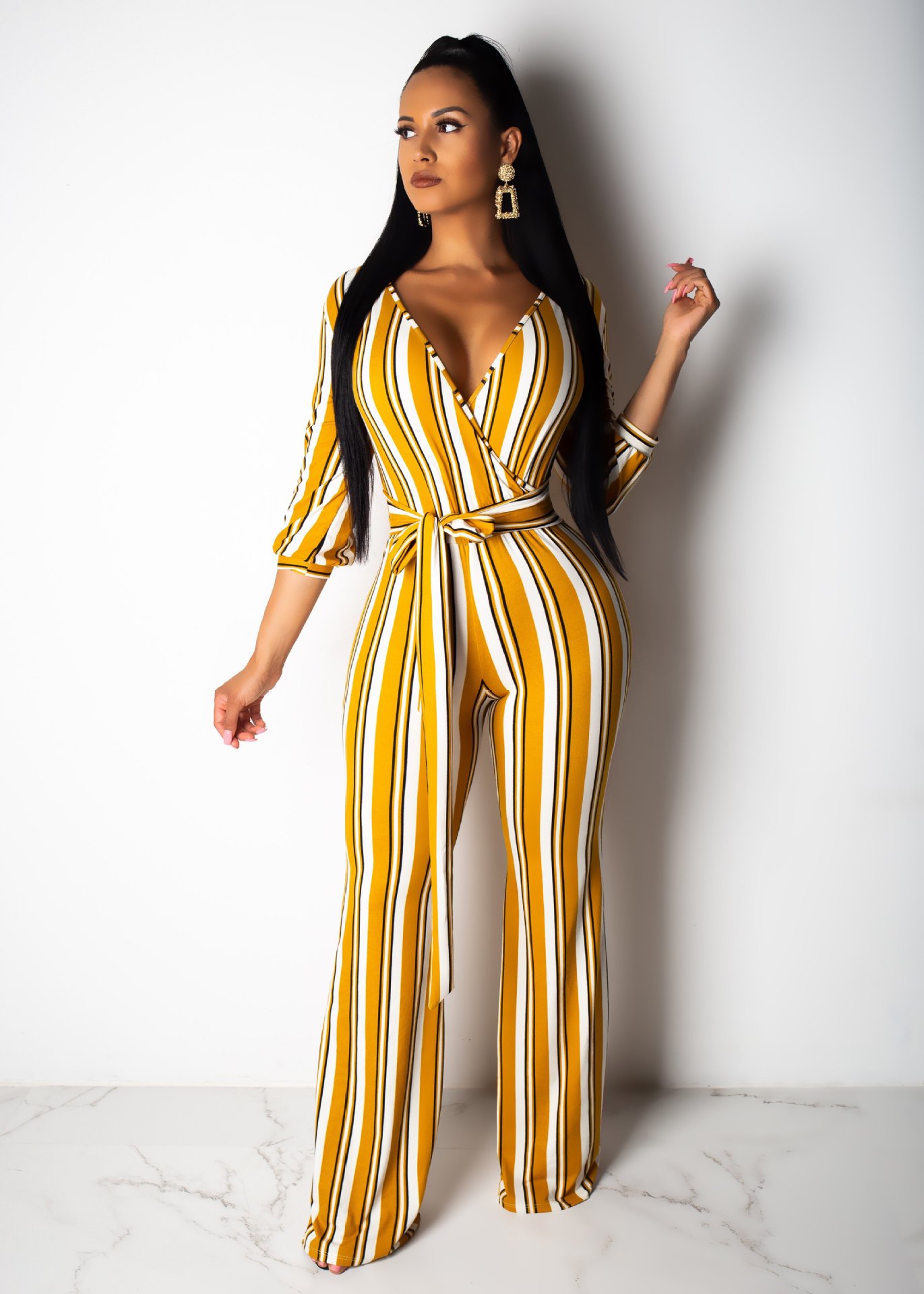 striped jumpsuit image