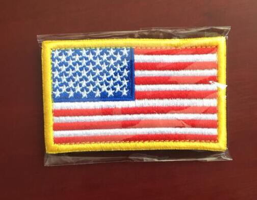 [Oferta especial] en stock suministro Midea pegatinas nacionales bandera bordado Velcro hombro izquierdo pegatinas de tela mochila pegatinas Accesorios