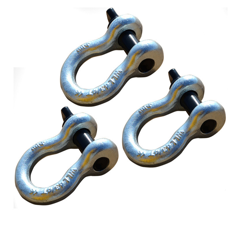 索具厂家大量供应 高强度碳钢美式带保险马蹄型模锻卸扣 质优价廉