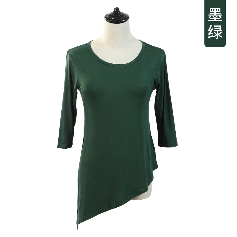 Buscando Pan er ropa de baile moderno mujer adulta ropa de práctica de baile de manga tres cuartos suelta superior Ropa de baile de manga media larga