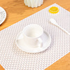 Square waterproof tableware home use, table mat, increased thickness, washable