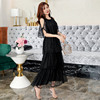 新款长黑裙蛋糕公主裙大码晚礼服长款女裙欧美风代发女|ms