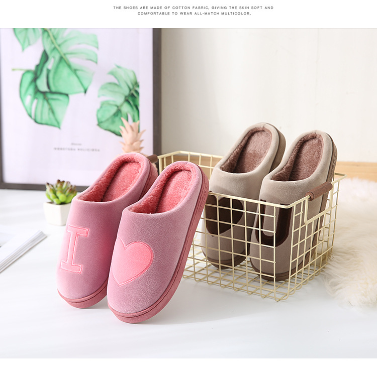 Unisex Fashion Solid Color Round Toe Cotton Slippers display picture 4