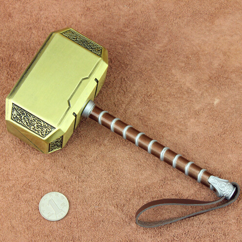 Avengers: Thor 4 - Thor's Hammer Love and Thunder Large Hammer Metal Model Statue Boxed 20cm