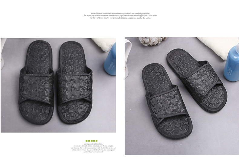  summer thick-soled couple home household shower slippers NSPE24970