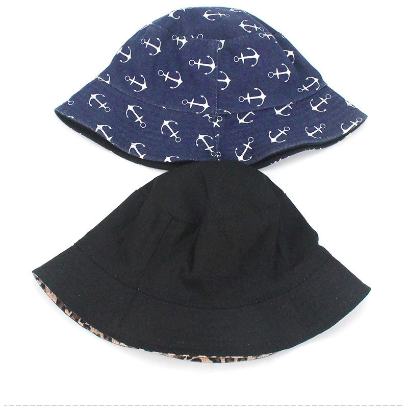 Cappello a pescatore donna leopardo con ricamo ananas_voghion.com