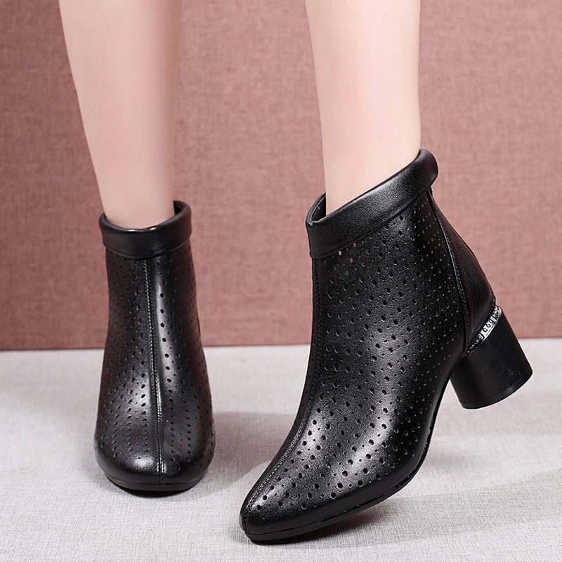 Bottes femme en En cuir - Ref 3355133 Image 4