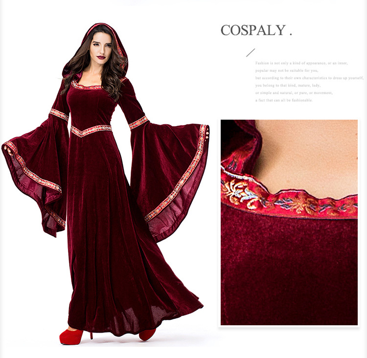 medieval Victorian dress nihaostyles wholesale halloween costumes NSPIS81378