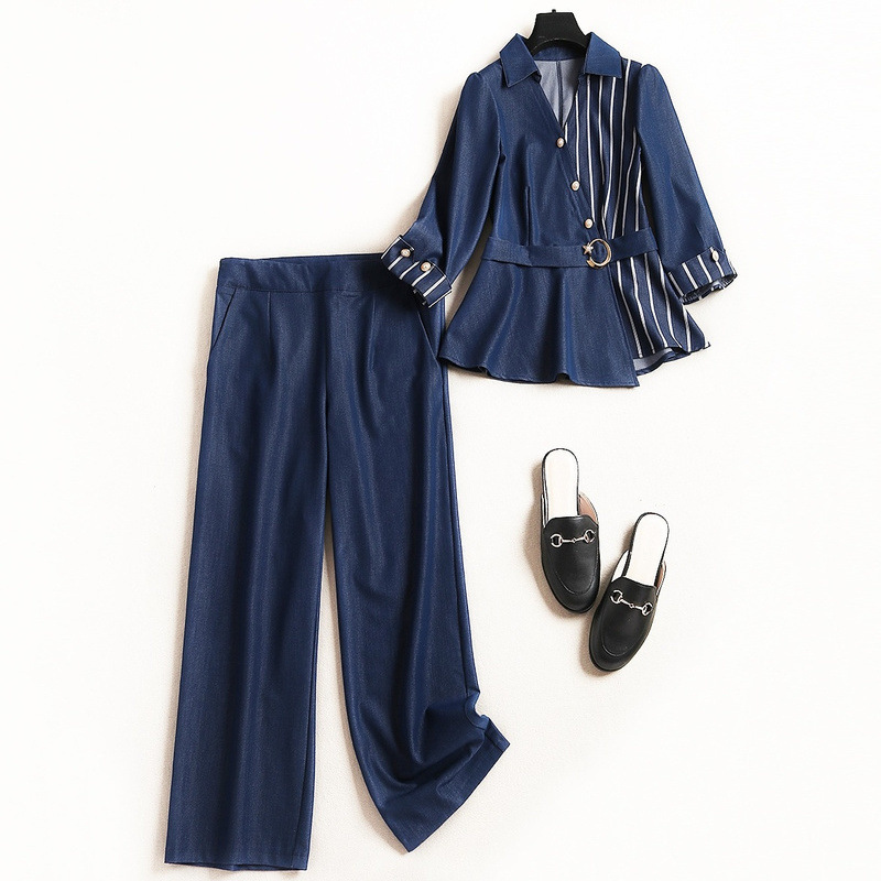 Costume femme SPLIT en Cow-boy tencel - Ref 3333695 Image 6