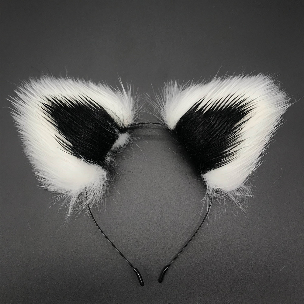 Mollette e cerchietto con orecchie in peluche per cosplay_voghion.com
