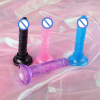 Mini small penis small penile crystal transparent color high -quality TPE material simulation small penis Dongguan factory