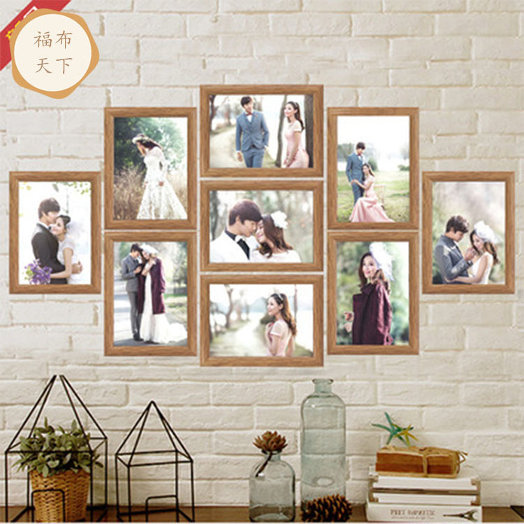 Photo Frame Jiugongge Photo Wall Punch-free Creative Combination Frame Plastic Digital Photo Frame Customizable Size Batch Photo Frame Jiugongge Photo Wall Punch-free Creative Combination Frame Plastic Digital Photo Frame Customizable Size Batch