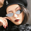 Fashionable trend sunglasses, metal marine glasses solar-powered suitable for men and women, cat's eye