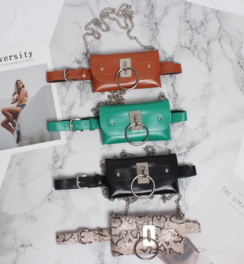 Fashion Belt Waist Bag in Camel