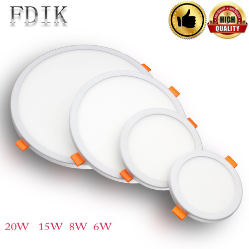 Open hole worry-free LED thin panel light 8w15w20w clothing store ceiling light embedded downlight wholesale