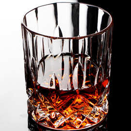 厂家批发洋酒杯酒吧KTV专用创意高白料玻璃杯子礼品威士忌杯精美