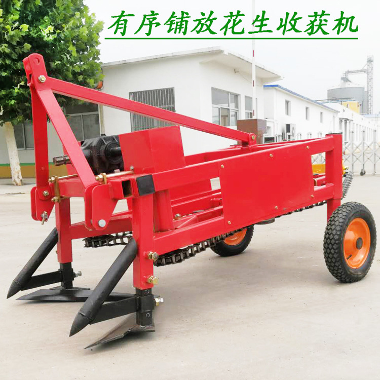 滨州阳信长果收获机新款花生收获机 拔花生机链条式花生收获机