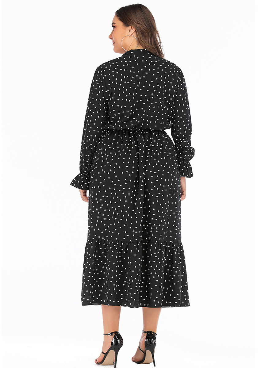 Polka Dot Chiffon Dress 7